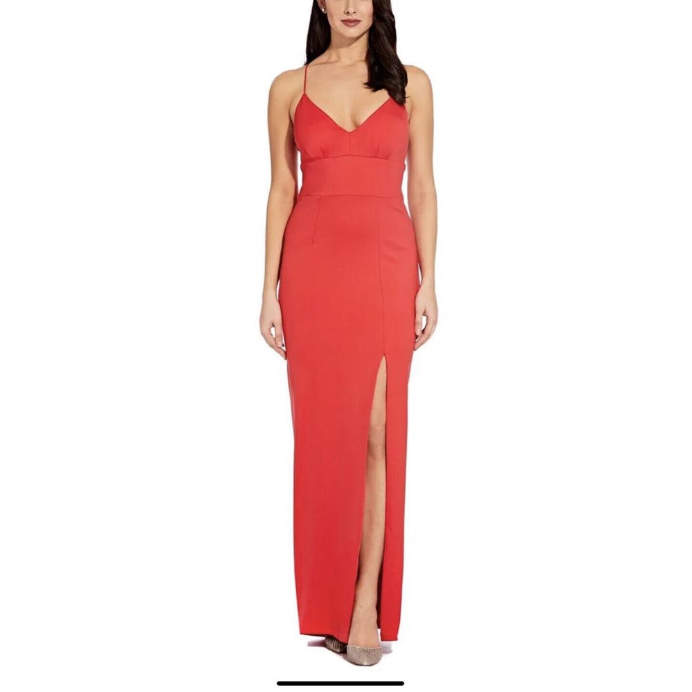 New Adrianna Papell Lola Jersey Gown Size 16